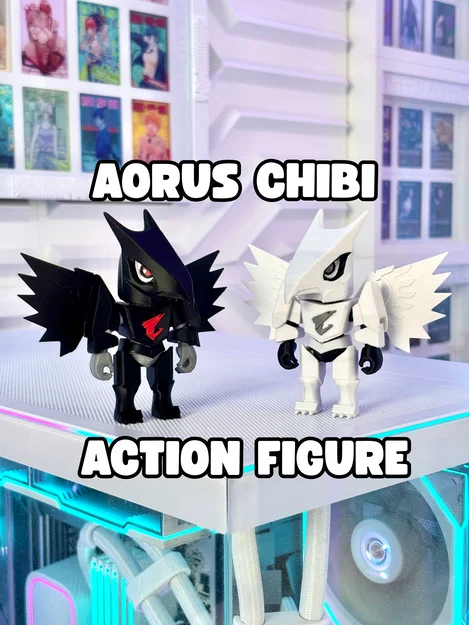Aorus Chibi - Mô hình nhân vật cử động được cho game thủ - Image 1