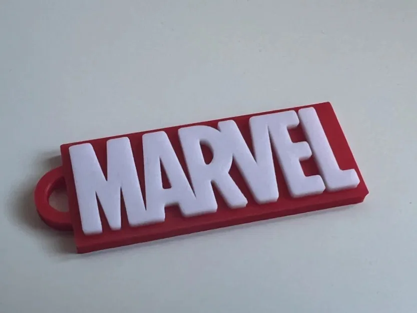 Móc khóa logo Marvel in 3D - Phụ kiện độc đáo cho fan siêu anh hùng - Image 1
