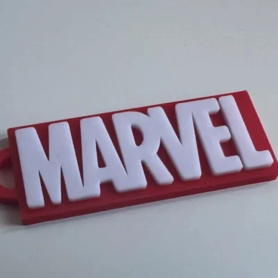 Móc khóa logo Marvel in 3D - Phụ kiện độc đáo cho fan siêu anh hùng