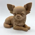 Tượng Chó Chihuahua Lông Dài Đang Nằm - Thumbnail 3