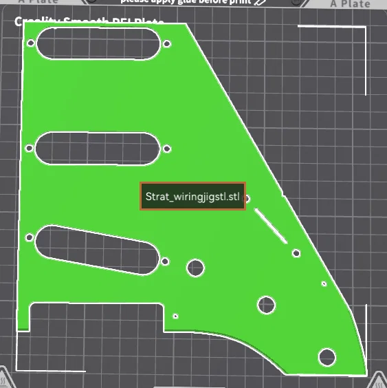 Khuôn cố định dây đàn Stratocaster in 3D cho anh em đam mê guitar - Image 1