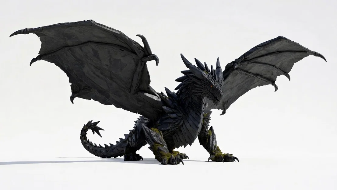 Mô hình rồng đá hùng vĩ (Great Stone Dragon) file STL chất lượng - Image 1