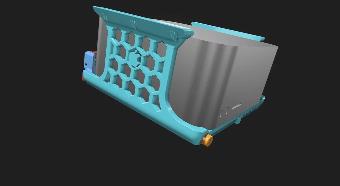 Khung treo Apple Mac Studio dưới bàn kèm Nút Nguồn - Holder Frame - Image 3