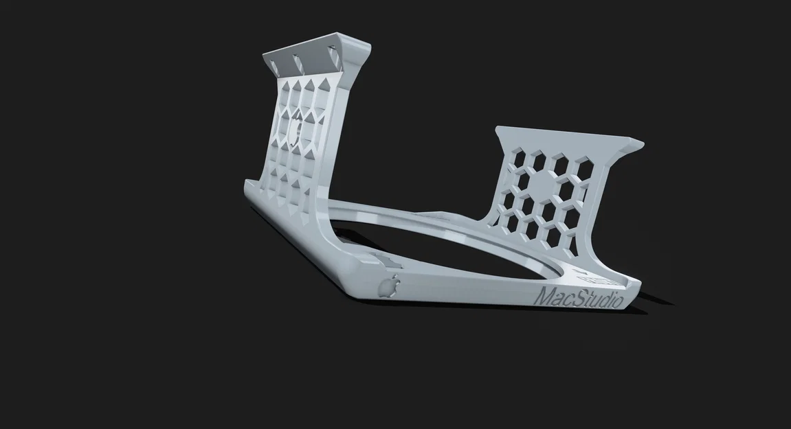 Khung treo Apple Mac Studio dưới bàn kèm Nút Nguồn - Holder Frame - Image 20