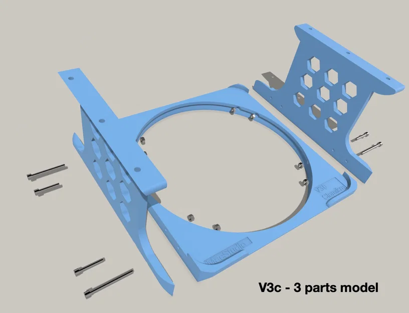Khung treo Apple Mac Studio dưới bàn kèm Nút Nguồn - Holder Frame - Image 27