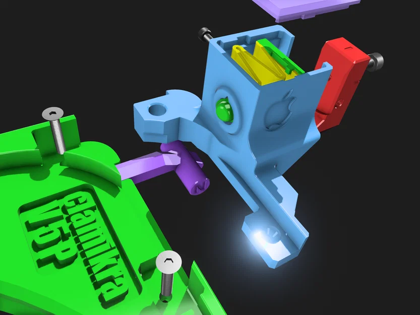 Khung treo Apple Mac Studio dưới bàn kèm Nút Nguồn - Holder Frame - Image 32