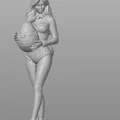 Mô hình 3D cô gái thỏ Bunny Girl ôm trứng Phục sinh cực đẹp - Thumbnail 1