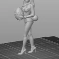 Mô hình 3D cô gái thỏ Bunny Girl ôm trứng Phục sinh cực đẹp - Thumbnail 2