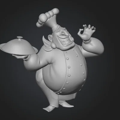 Mô hình 3D Jubilant Chef - Trang trí bếp đầy ấn tượng