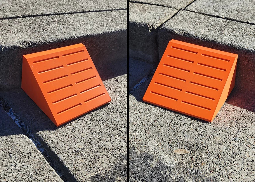 Cầu dẫn xe hơi (Vehicle Ramp) siêu bền in 3D cho vỉa hè, gara - Image 1