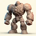 Mô hình 3D Corrupted Metal Guardian: Vệ binh kim loại đầy ma mị - Thumbnail 1