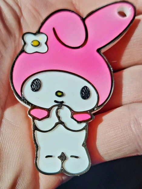 Mô hình móc khóa My Melody đáng yêu - File in 3D chất lượng cao - Image 1