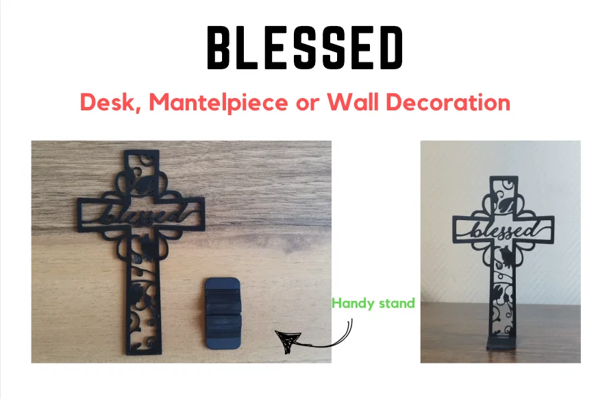 Thánh giá Blessed - Trang trí bàn làm việc, kệ lò sưởi hoặc treo tường - Image 1