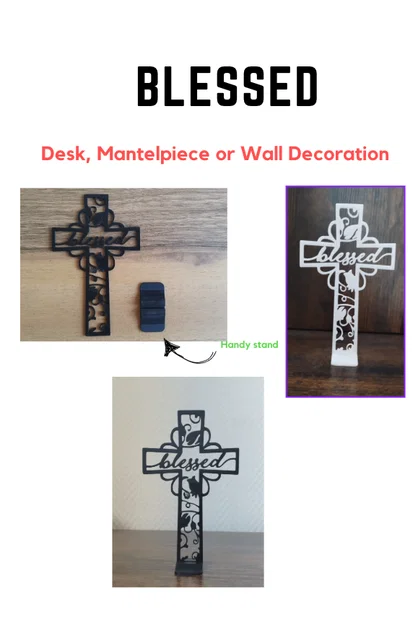Thánh giá Blessed - Trang trí bàn làm việc, kệ lò sưởi hoặc treo tường - Image 2