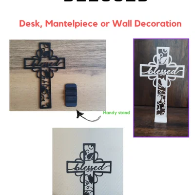 Thánh giá Blessed - Trang trí bàn làm việc, kệ lò sưởi hoặc treo tường