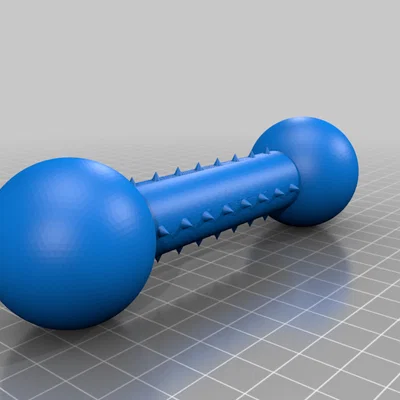 Đồ chơi gặm hình tạ cho cún cưng - Bản in 3D hữu ích và bền bỉ