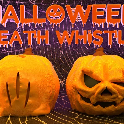 Còi tử thần hình bí ngô Halloween - Mẫu in 3D độc đáo