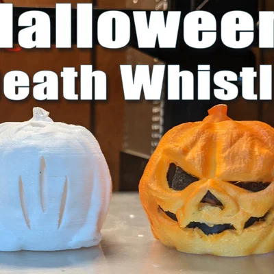 Còi tử thần hình bí ngô Halloween - Mẫu in 3D độc đáo