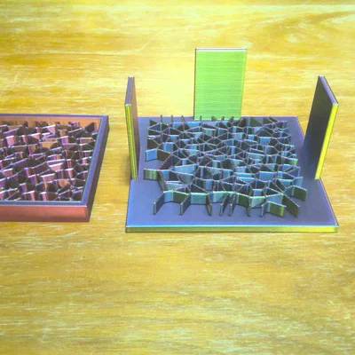 Miếng lót ly Voronoi V.2 thiết kế in liền khối cực đẹp