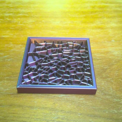 Miếng lót ly Voronoi V.2 thiết kế in liền khối cực đẹp