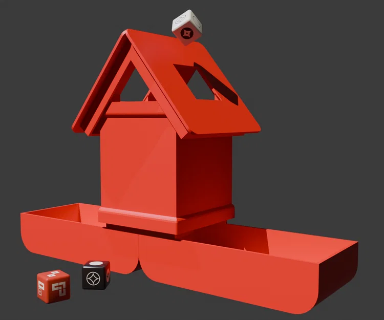 KAKURENBO: Hộp đựng game kiêm Tháp đổ xúc xắc đối kháng Eye of the Nine - Image 1