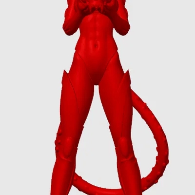 Mô hình cô nàng mèo Cyber skeleton 2