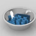 Miếng chặn thức ăn 3D cho bát 150mm - Giúp chó ăn chậm, khỏe mạnh - Thumbnail 2