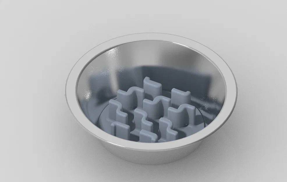 Miếng chặn thức ăn 3D cho bát 150mm - Giúp chó ăn chậm, khỏe mạnh - Image 3