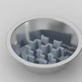 Miếng chặn thức ăn 3D cho bát 150mm - Giúp chó ăn chậm, khỏe mạnh - Thumbnail 3