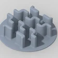 Miếng chặn thức ăn 3D cho bát 150mm - Giúp chó ăn chậm, khỏe mạnh - Thumbnail 4
