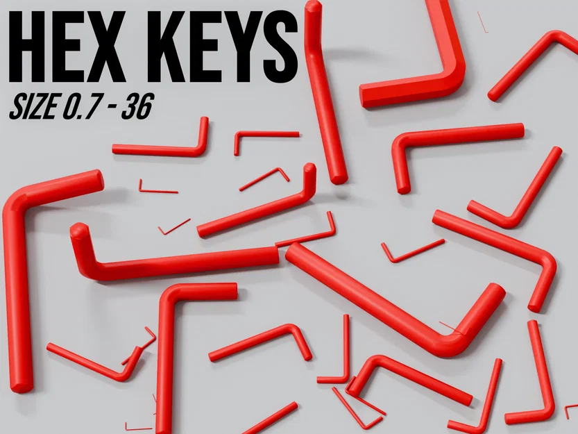 Bộ Lục Giác (Hex Keys) In 3D - Image 1