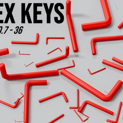 Bộ Lục Giác (Hex Keys) In 3D