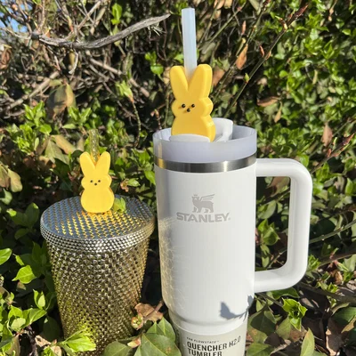 Phụ kiện trang trí ống hút hình thỏ Peeps (2 size) cho bình Stanley