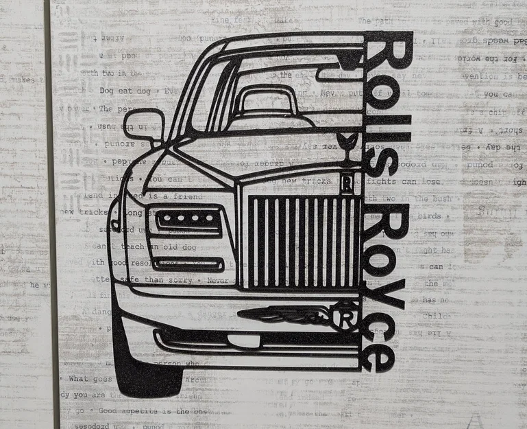 Mô hình trang trí tường Rolls-Royce độc đáo cho người yêu xe - Image 1