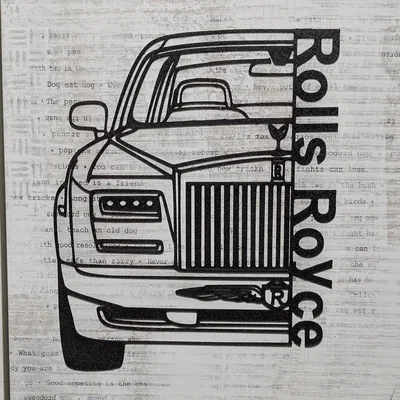 Mô hình trang trí tường Rolls-Royce độc đáo cho người yêu xe