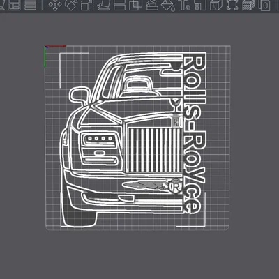 Mô hình trang trí tường Rolls-Royce độc đáo cho người yêu xe