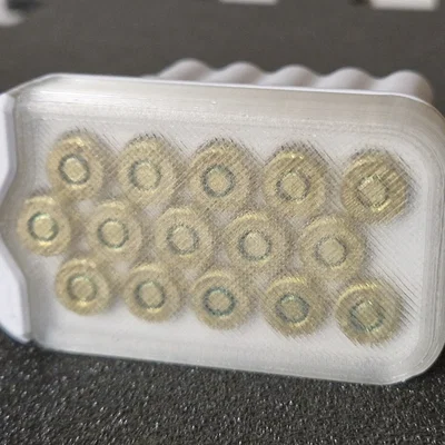 Hộp đựng 15 viên đạn .223 Remington / 5,56 x 45 mm NATO, nắp trượt có khóa