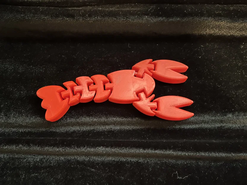 Mô hình tôm hùm khớp nối (Articulated Fidget Lobster) in 3D - Image 1