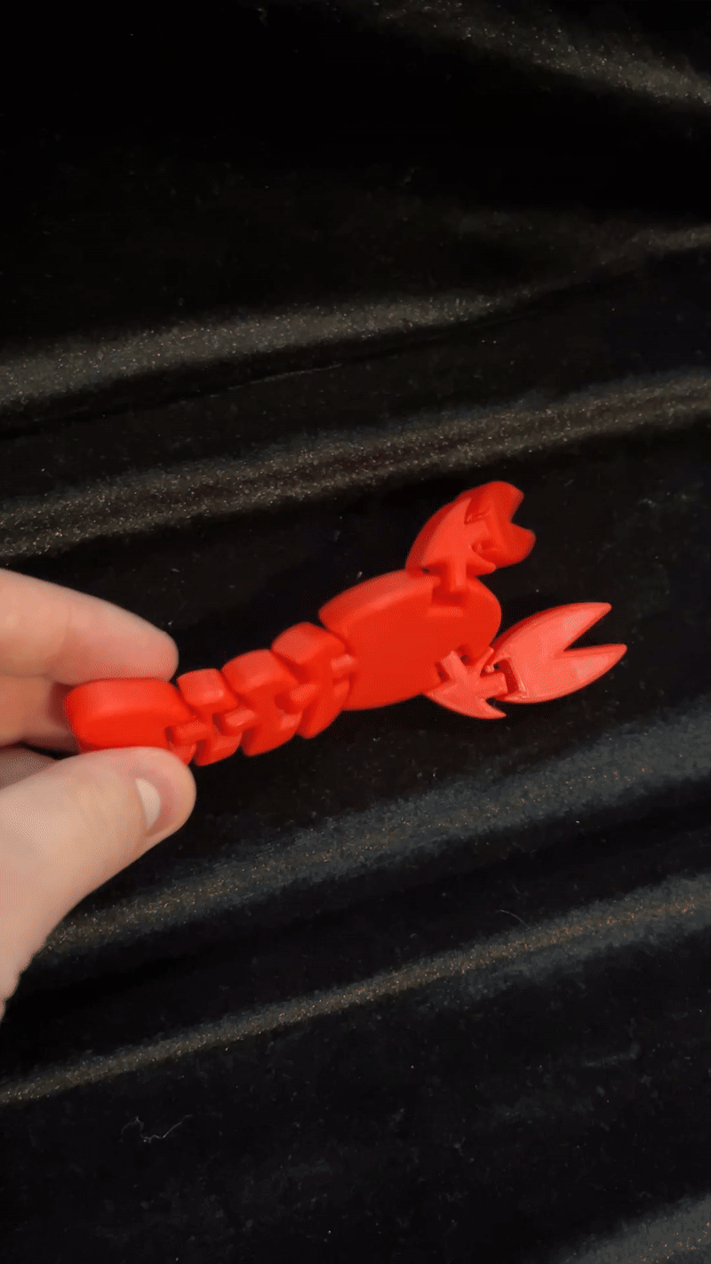 Mô hình tôm hùm khớp nối (Articulated Fidget Lobster) in 3D - Image 2