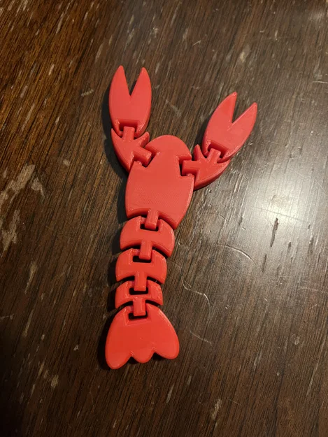 Mô hình tôm hùm khớp nối (Articulated Fidget Lobster) in 3D - Image 3