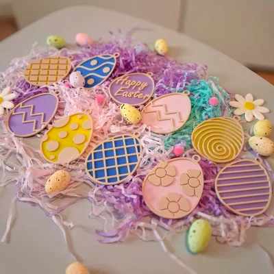 Bộ Mặt Dây Chuyền Trứng Phục Sinh (Easter Egg Pendant Set)