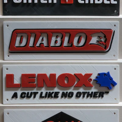 Bộ logo thương hiệu dụng cụ #2 (Porter Cable, Skil, Diablo và Lenox)