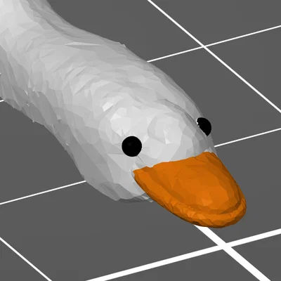 Mô hình chú ngỗng hồng hạc (Flamingo goose)