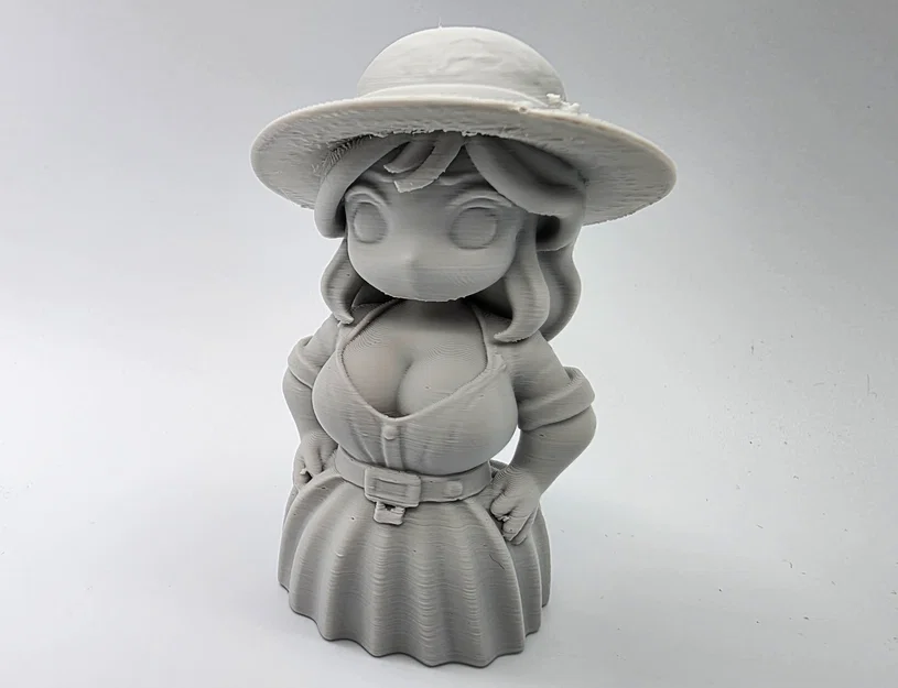 Mô hình tượng Anime nữ đội mũ mặc váy - Dễ dàng tô màu - Image 1