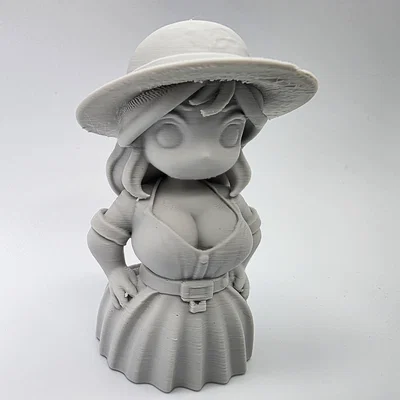 Mô hình tượng Anime nữ đội mũ mặc váy - Dễ dàng tô màu