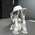 Mô hình tượng Anime nữ đội mũ mặc váy - Dễ dàng tô màu - Thumbnail 7