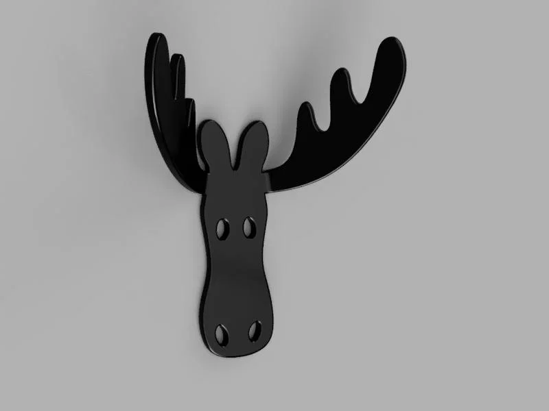 Móc treo hình con nai sừng tấm (Moose hook) - Image 2