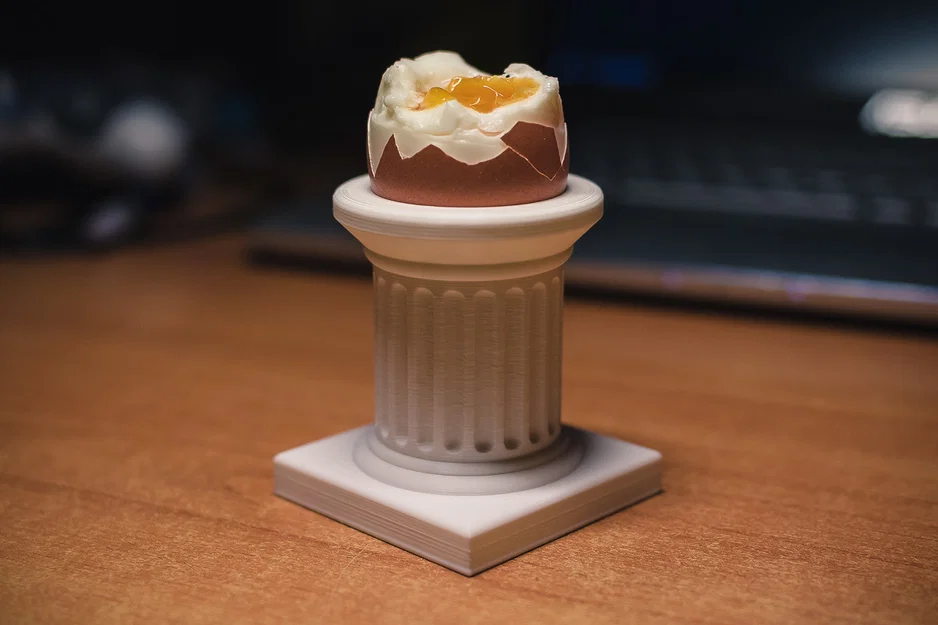 Khay Đựng Trứng Phong Cách Cột Doric Hy Lạp Cổ Đại In 3D - Image 1