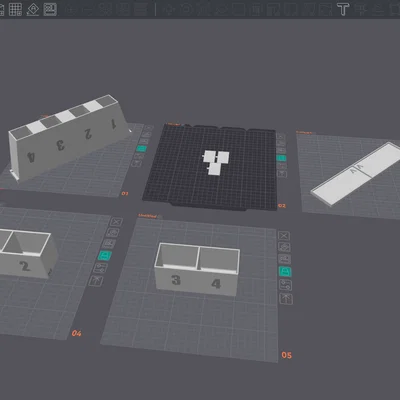 Bộ chia nhựa thải Snapmaker U1 Purge Sorter