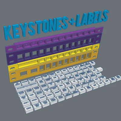 Giá đỡ 10 inch cho Keystone kèm bảng tên dán nhãn